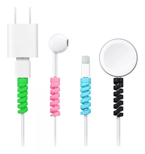 6 Piezas Protector De Cable Para Celular iPhone Y Android