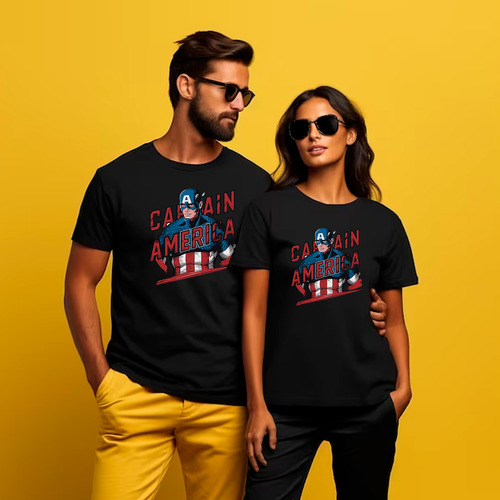 Playera Unisex De Capitán América Avengers