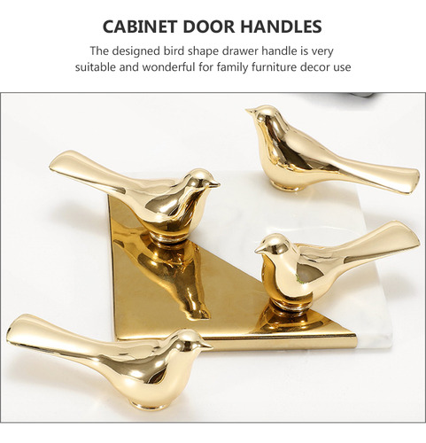 Pomo De Puerta Con Forma De Pájaro, Pomo De Cajón, Elegante,