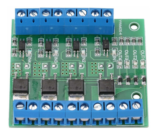 Pwm 4-channel Plc Amplificador Placa Circuito Mo Fet 10a