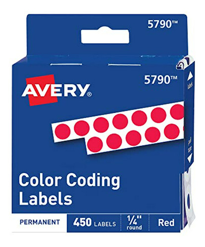 Avery Etiquetas De Color Permanente De Codificación, 0,25 Pu