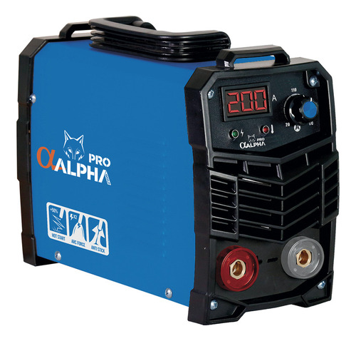 Soldadora Inverter Alpha Pro El9 200 M2 H Azul/negra 50hz 220v