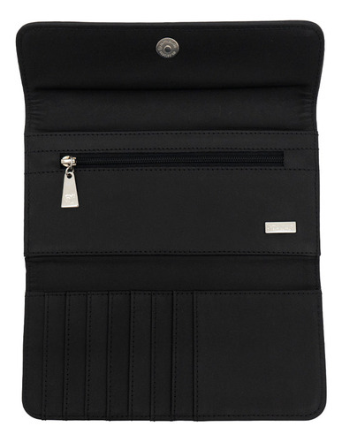 Cartera De Bolsillo Sda Pineda Covalin Diseño Fruta Mexicana Color Piel Negro/negro