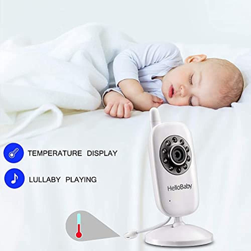 Monitor De Video Para Bebés Con Cámara Y Audio, Pantalla Lcd