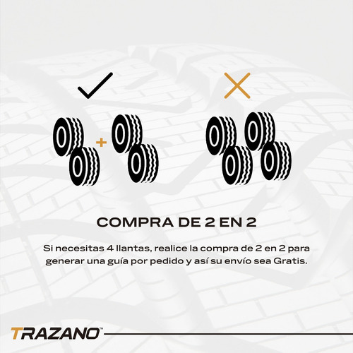Paquete De 2 Llantas 275/45 R20 Trazano Sa57 110v