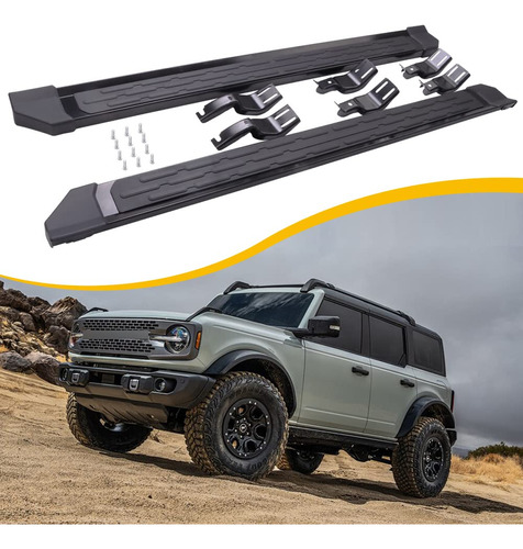 Ezrexpm Estribo Apto Para Ford Bronco Puerta Lateral Barra