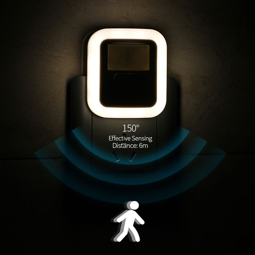 Enchufe Led De Movimiento Con Sensor De Luz Nocturna Pequeño