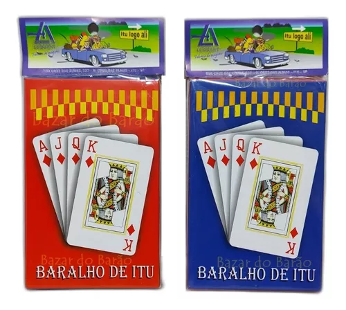 2un Baralho Jogo De Cartas Preto Com Azul 54 Cartas : :  Brinquedos e Jogos