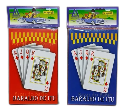 2un Baralho Jogo De Cartas Preto Com Azul 54 Cartas : :  Brinquedos e Jogos