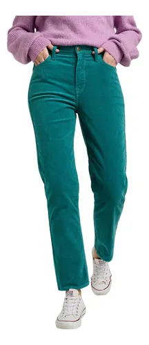 comprar Jeans Mujer Tiro Alto Carol Regular Straight Fit Midway Teal