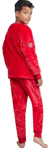 Pijama Marvel Spiderman Niño 2 Piezas Mamga Larga