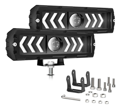 Luz De Trabajo Led De 6 Pulgadas, 2 Faros Antiniebla Para Co