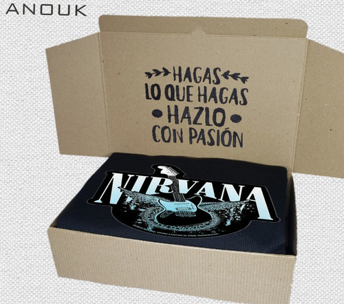 Imagen 2 de 10 de Buzo Hoodie Personalizado Saco Nirvana Guitar Estampado