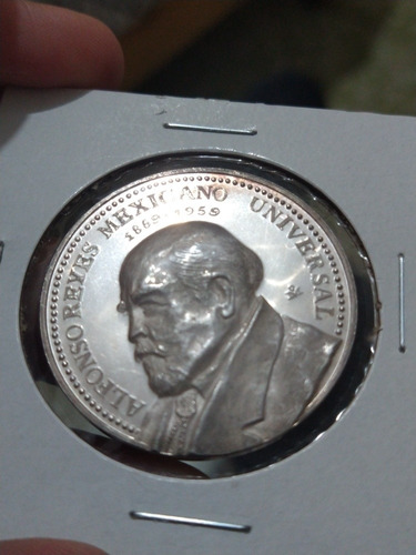 Medalla Alfonso Reyes 1959 Numismatica De Monterrey 