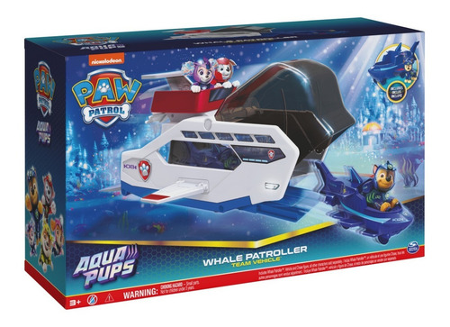 Paw Patrol Ballena Patroller Con Chase Lanzador De Vehiculos