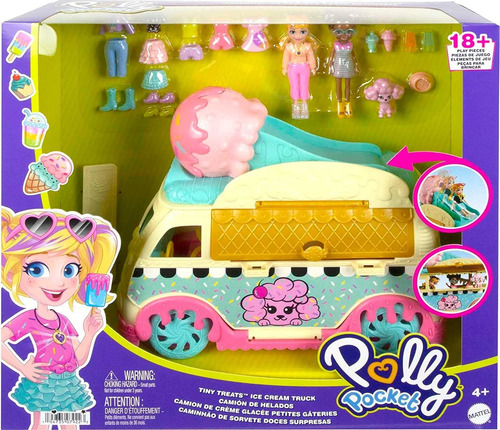 Polly Pocket Camión De Helados Con Accesorios Original