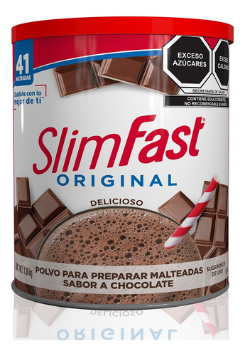 Slimfast Malteada Original  1.36 Kg | Vitaminas Y Minerales