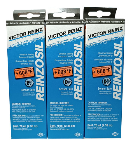 Silicon Gris Victor Reinz Alta Temperatura Rtv Original 320º