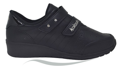 Sapatenis Tenis Kolosh C2283 Anabela Branco Em Velcro