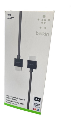 Imagen 1 de 2 de Cable Belkin Hdmi 4k Hdr10 Dolby Vision 48gbps