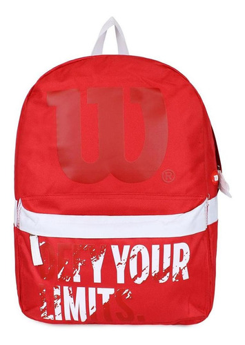 Mochila Defy Roja Con Blanco Wilson