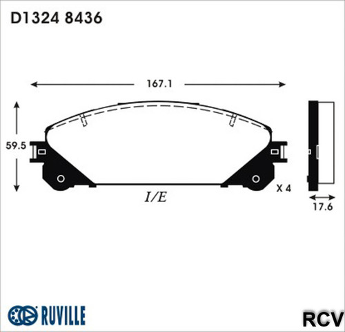 Balatas Disco Delantera Para Lexus Rx450h 2013