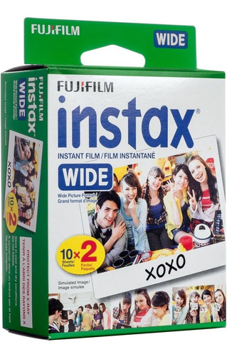 Fujifilm Instax Wide Instant Film 20 Exposiciones Blanco