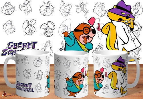 Taza De Ceramica Hanna Barbera Inspector Ardilla