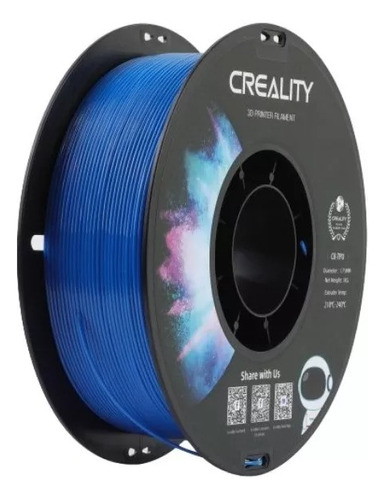 Filamento Creality Cr-tpu Flexible 1 Kg Azul -n4print