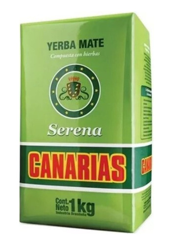 Yerba Mate Canarias 1kg Serena Original 100% Natural Hierbas