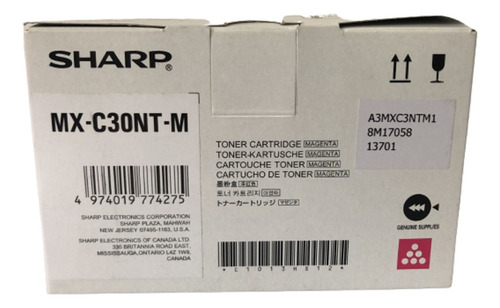 Tóner magenta Sharp MX-C30nt-M