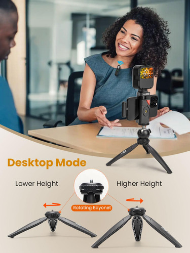 Kit De Vlogs Ukeyvision Vlog K5 Con Micrófono Lavalier Inalá