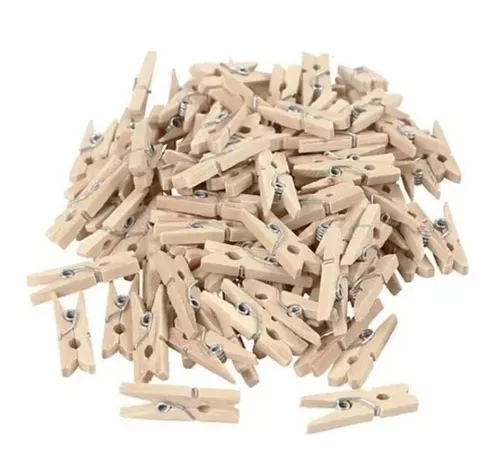 ▷ Mini pinzas de madera para manualidades (2,5cm) ❤️
