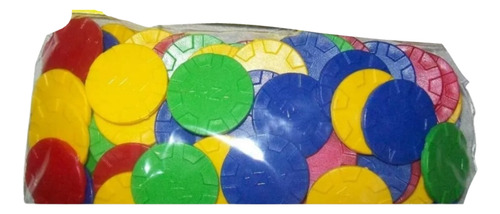 Gcg 100 Fichas De Colores 3cm Plastico Para Juegos De Mesa