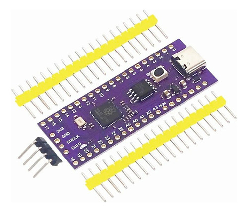 Raspberry Pi Pico Rp2040 Dual Core Tipo C Morado 16m Flash