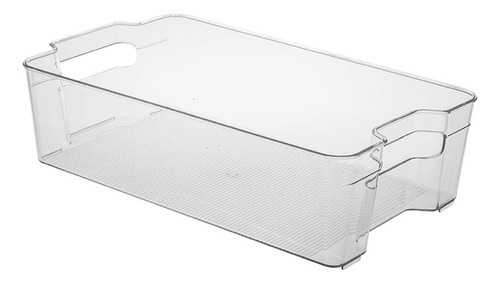 Organizador Heladera Plastico C/manija 30x21cm Frutas/verdur