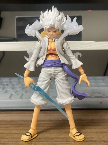 Boneco Luffy Gear 5 One Piece Articulado Com Acessorios