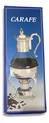 Jarra Vintage Carafe Para Té/café Con Soporte Calentador