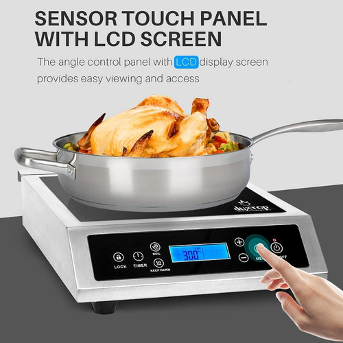 Anafe Inducción Profesional Para Cocina 1800 W