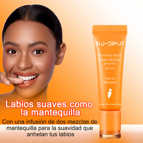 Balsamo Labial De Zanahoria Hidratante Protector Labios Gel