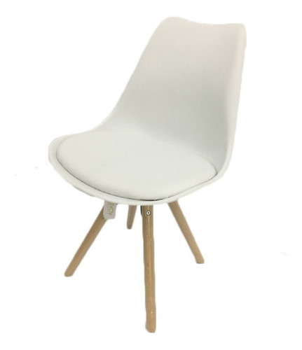 Imagen 4 de 7 de Silla Tulip Pata Redonda Blanca