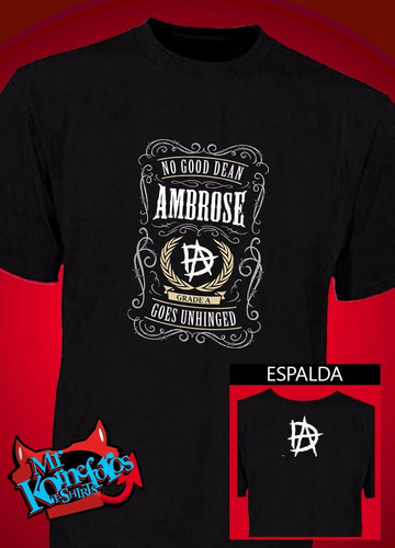 Remeras Dean Ambrose Doble Estampa En Transfer! Lucha Libre