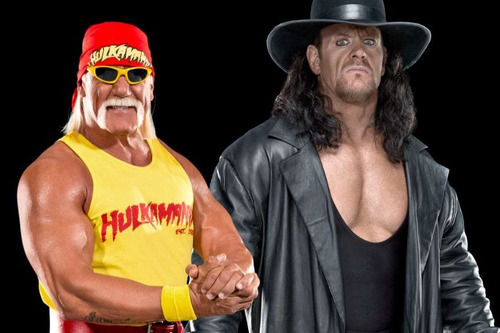 The Undertaker + Hulk Hogan 2 Bonecos Mattel Elite Wwe Wwf
