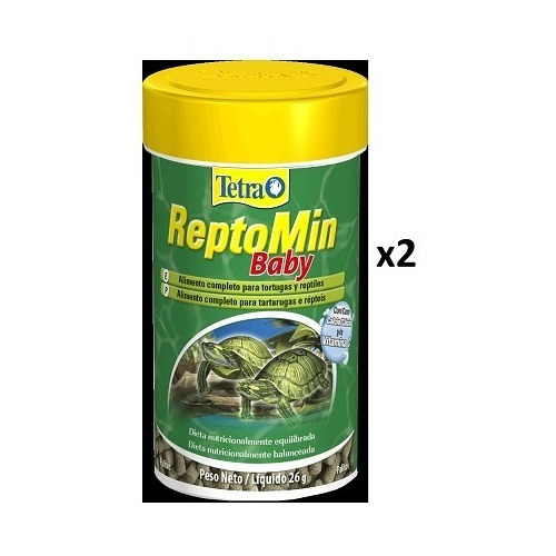 Reptomin Baby 26g/100ml Alimento P/ Tartarugas Aquáticas X2