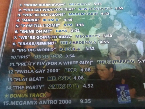 Antro Mix 2000, Cd Album Del Año 1999. (Usado)