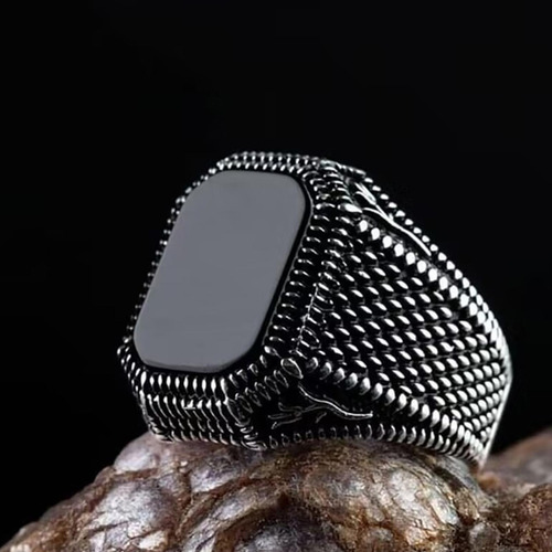 2 Anillo De Hombre Estilo Clásico Regalo Para 2 Piezas