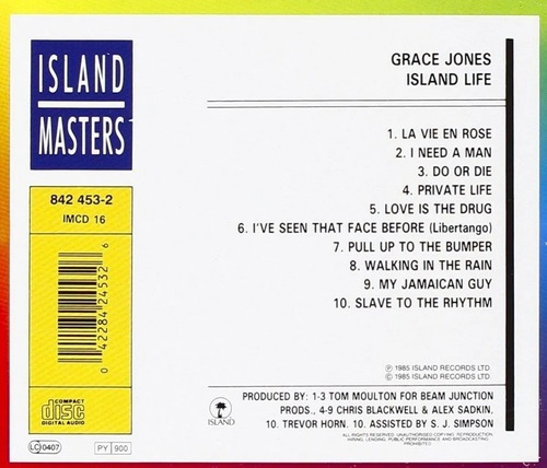 Grace Jones - Island Life - Cd Importado. Nuevo