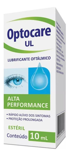 Colírio Lubrificante Oftálmico Optocare Ul Olhos Secos 10ml