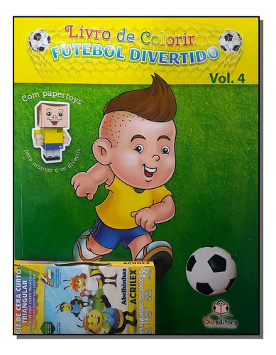 Livro De Colorir - Futebol Divertido - Vol.4