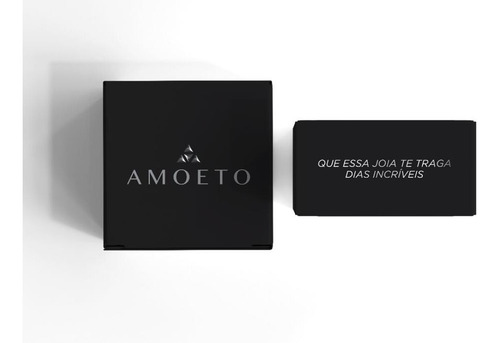 Brinco Feminino Amoeto Nossa Senhora Banhado A Ouro 18k